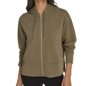 DKNY Women's Tech Ottoman Jacket Olive Size XS‎